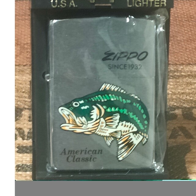 【新品未使用】ブラックバス　zippo　E XVI 2000年製 ジッポライター