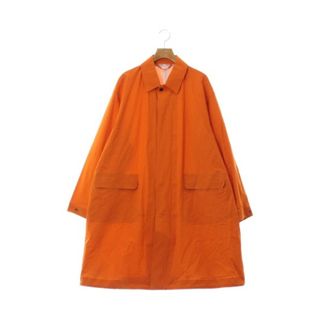 デサント(DESCENTE)のDESCENTE デサント ステンカラーコート S オレンジ 【古着】【中古】(ステンカラーコート)