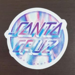 サンタクルーズ(Santa Cruz)の(縦7.4cm横7.8cm)SANTACRUZ サンタクルーズ　ステッカー(スケートボード)