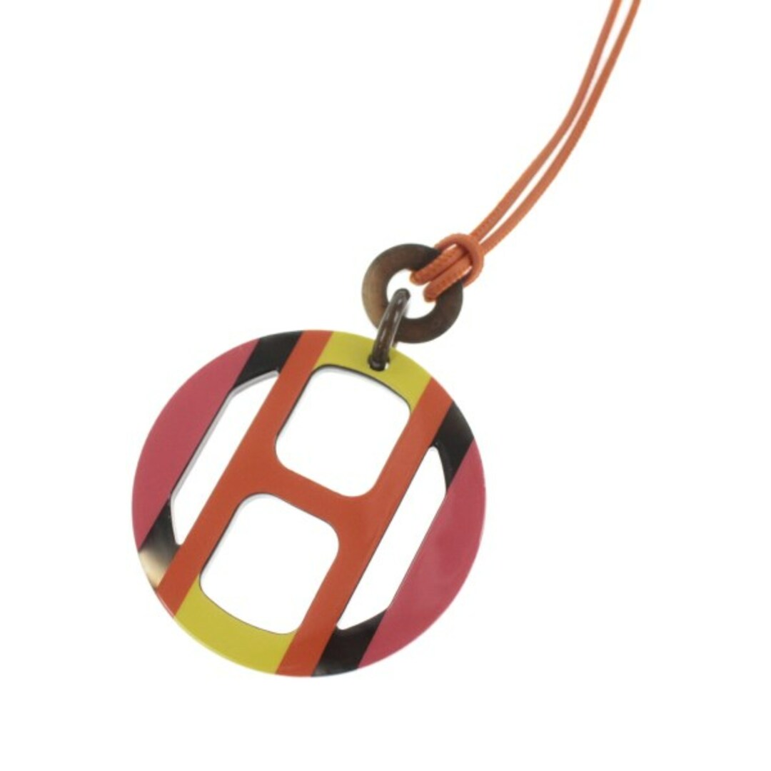 Hermes(エルメス)のHERMES エルメス ネックレス - オレンジxピンクx黄等 【古着】【中古】 レディースのアクセサリー(ネックレス)の商品写真