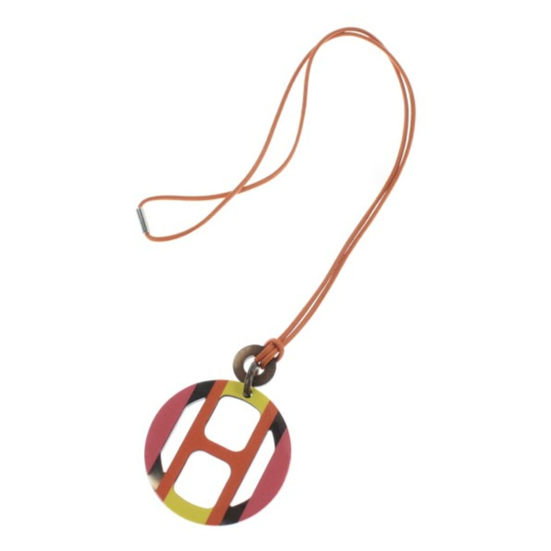 Hermes(エルメス)のHERMES エルメス ネックレス - オレンジxピンクx黄等 【古着】【中古】 レディースのアクセサリー(ネックレス)の商品写真