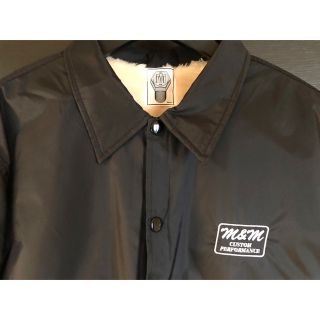 エムアンドエム(M&M)のM&M 玉川ダイナー コーチジャケット BLACK Msize USED美品(ナイロンジャケット)