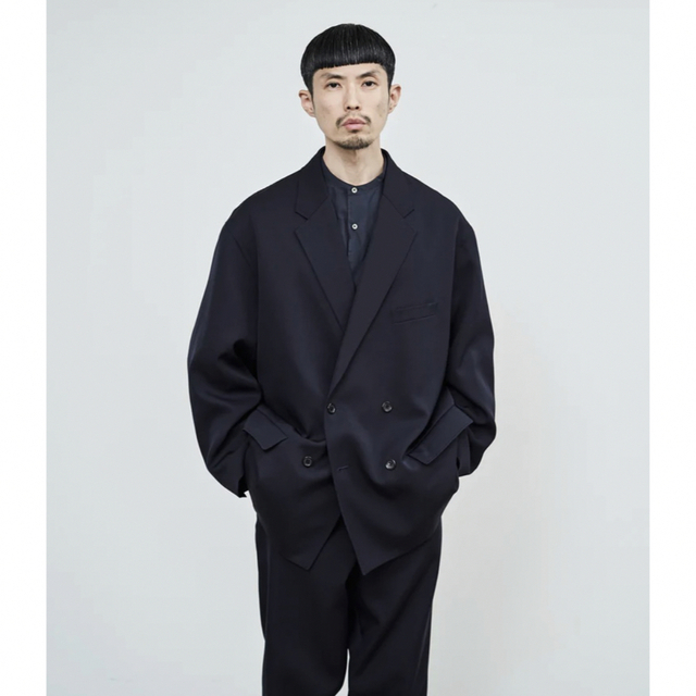 【新品未使用】Scale Off Wool Double JacketGM223-20050Bカラー