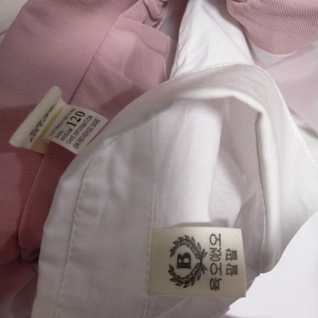 入学式　卒園式　フォーマル　4点セット　リボン　スカート　シャツ　ジャケット キッズ/ベビー/マタニティのキッズ服女の子用(90cm~)(ドレス/フォーマル)の商品写真
