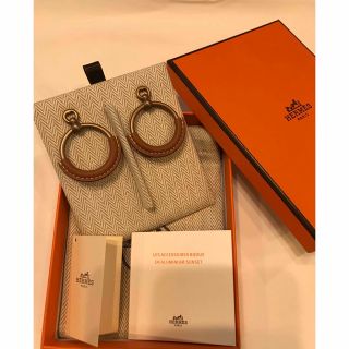 エルメス(Hermes)の新品未使用品　エルメス　ピアス　ループ　PM ゴールド(ピアス)