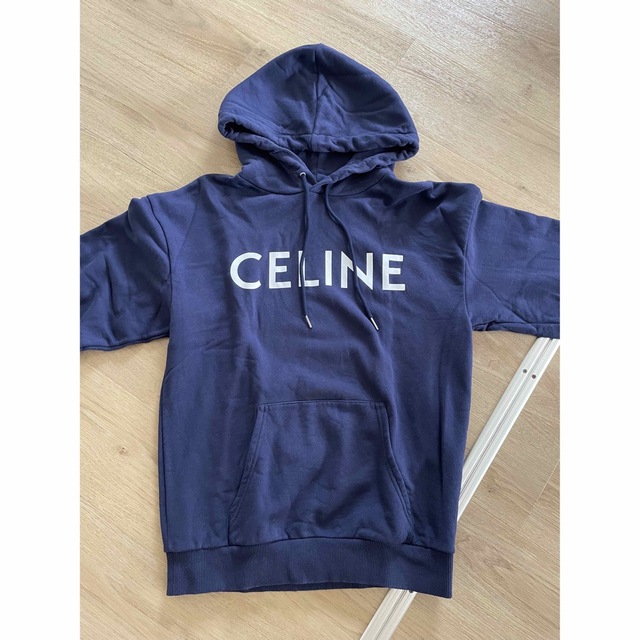 CELINE ルーズ ロゴ　コットン　パーカー　XS