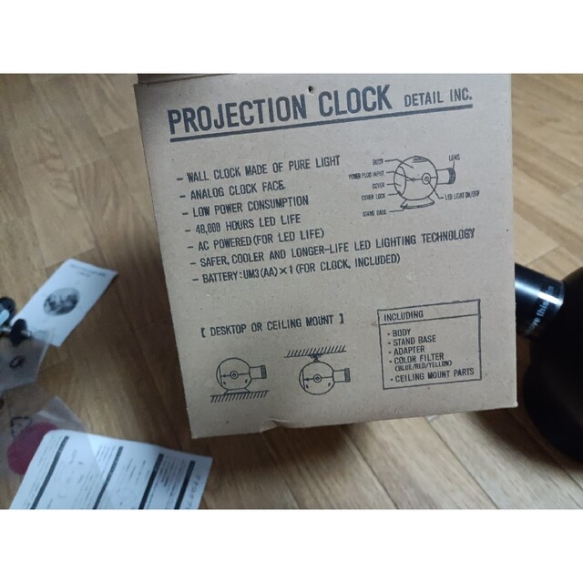 ACTUS(アクタス)のPROJECTION CLOCK インテリア/住まい/日用品のインテリア/住まい/日用品 その他(その他)の商品写真