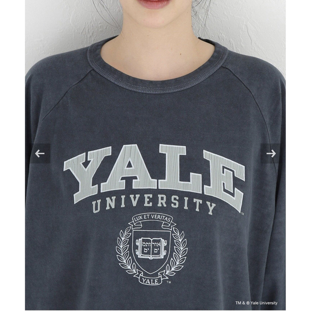 DEUXIEME CLASSE(ドゥーズィエムクラス)のMUSE  グッドロックスピード　YALE ラグラン Tシャツ レディースのトップス(Tシャツ(長袖/七分))の商品写真