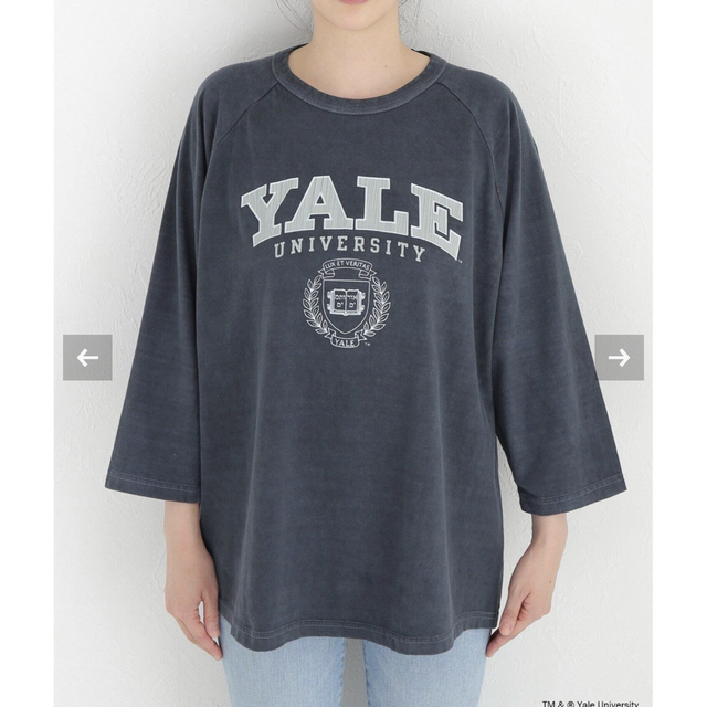 DEUXIEME CLASSE(ドゥーズィエムクラス)のMUSE  グッドロックスピード　YALE ラグラン Tシャツ レディースのトップス(Tシャツ(長袖/七分))の商品写真