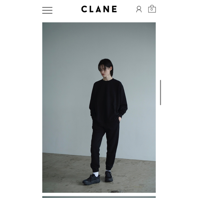 CLANE C SWEAT TOPS PANTS クラネ　スウェットセットアップ