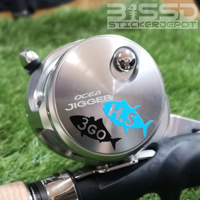 おさかな型名前ステッカー極小サイズ5枚セット！魚種50種類！送料込！ スポーツ/アウトドアのフィッシング(リール)の商品写真