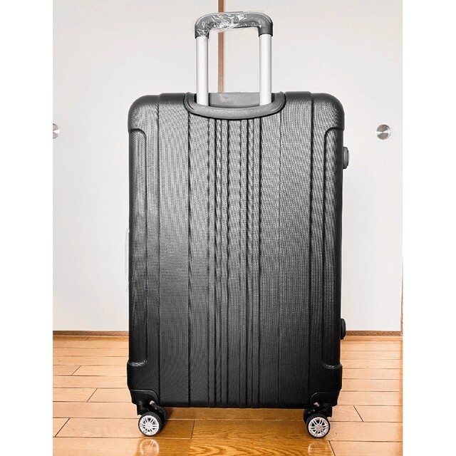 軽量Sサイズ黒　8輪静音キャリーケース　キャリーバッグ　スーツケース