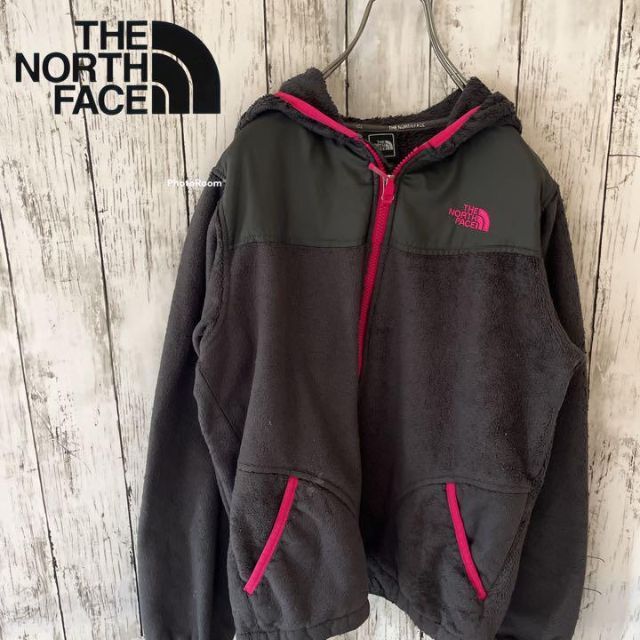 THE NORTH FACE フリース フルジップ 刺繍ロゴ メンズ L