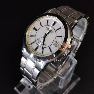 極美品【稼働品】SEIKO セイコードルチェ 7B52 ブラック ソーラー