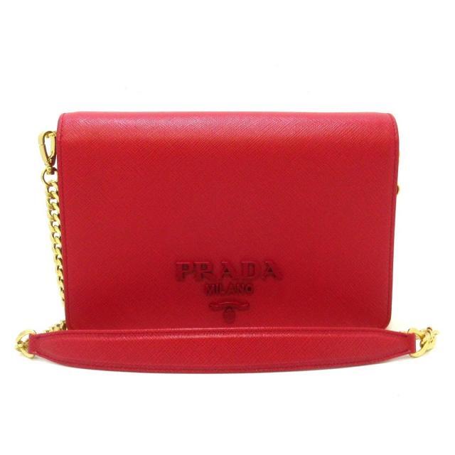 半額】 PRADA レッド 1BP012 財布美品 PRADA(プラダ) 財布