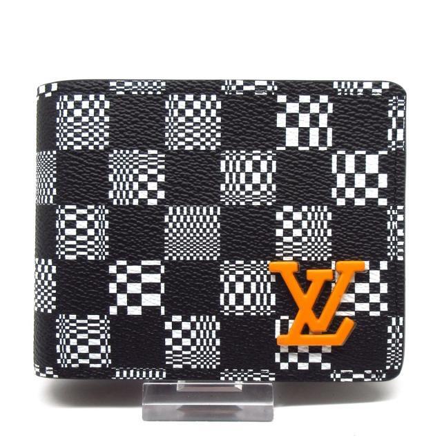 ★お求めやすく価格改定★ LOUIS VUITTON - ルイヴィトン 札入れ美品 M80171 黒×白 財布
