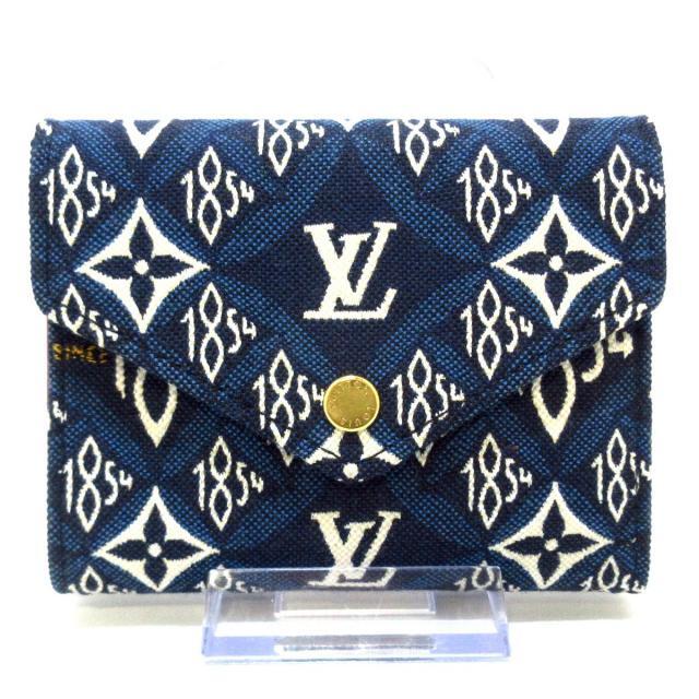 ⭐️ 極美品 ルイ・ヴィトン ジャガード ヴィクトリーヌ 折り財布 1854