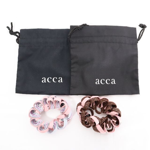 acca(アッカ)のacca アッカ　シュシュ　レディース　２点セット　USED レディースのヘアアクセサリー(ヘアゴム/シュシュ)の商品写真