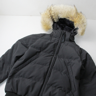 カナダグース(CANADA GOOSE)のCANADA GOOSE カナダグース 7900LB SAVONA BOMBER BLACK LABEL ファー付きダウンジャケット 2XS/黒【2400013193238】(ダウンジャケット)