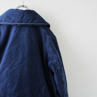 45R フォーティーファイブ 麦サテンのイヌイット コート インディゴ 2