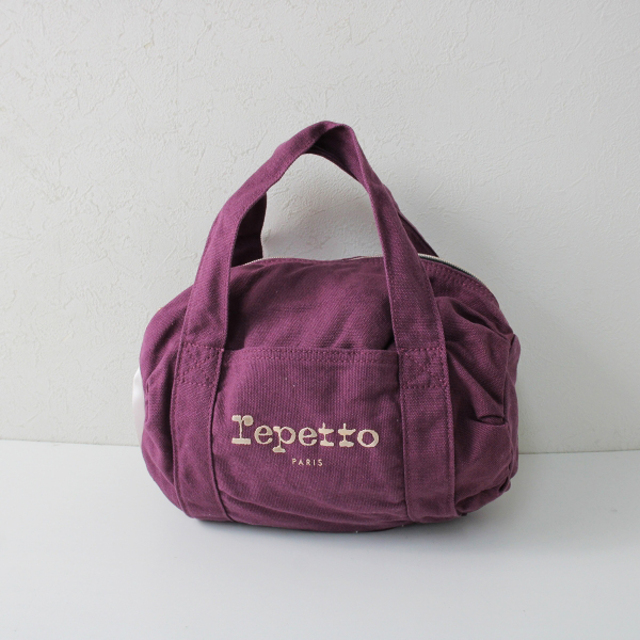 repetto(レペット)のrepetto レペット キャンバス ミニボストンバッグ/パープル【2400013206266】 レディースのバッグ(ボストンバッグ)の商品写真