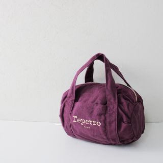 レペット(repetto)のrepetto レペット キャンバス ミニボストンバッグ/パープル【2400013206266】(ボストンバッグ)