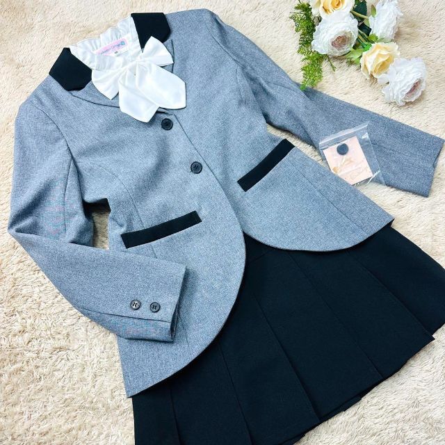 Catherine Cottage(キャサリンコテージ)の【美品】キャサリンコテージ 女の子 セットアップ 150 卒服 スカート リボン キッズ/ベビー/マタニティのキッズ服女の子用(90cm~)(ドレス/フォーマル)の商品写真