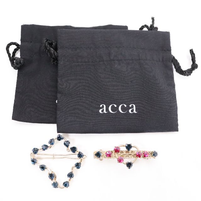 acca(アッカ)のacca アッカ　ミニバレッタ　レディース　２点セット　USED レディースのヘアアクセサリー(バレッタ/ヘアクリップ)の商品写真