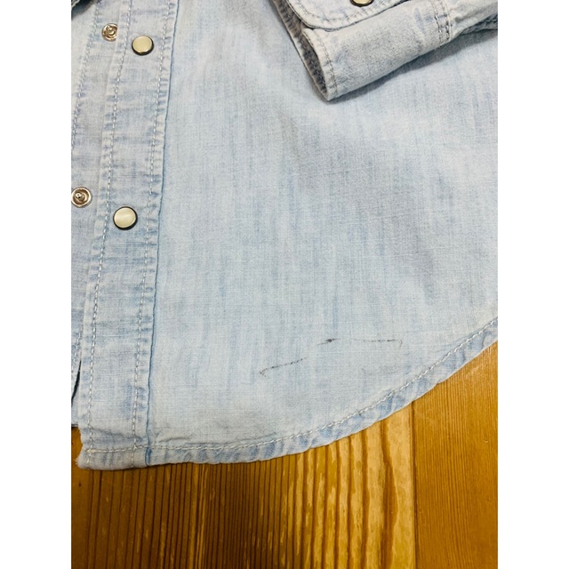 GAP(ギャップ)のギャップ　GAP デニム風シャツ キッズ/ベビー/マタニティのキッズ服男の子用(90cm~)(ブラウス)の商品写真