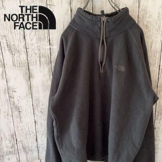 ザノースフェイス(THE NORTH FACE)の【ますたろう様専用】ノースフェイス フリース  ハーフジップ 刺繍ロゴ ダーク(ニット/セーター)