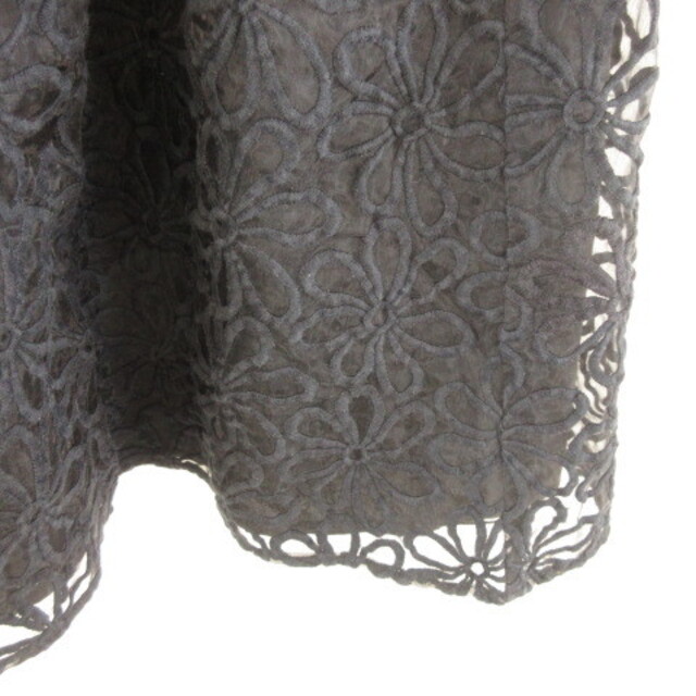 Aveniretoile(アベニールエトワール)のアベニールエトワール ミニスカート フレア チュール 刺繍 黒 36 レディースのスカート(ミニスカート)の商品写真