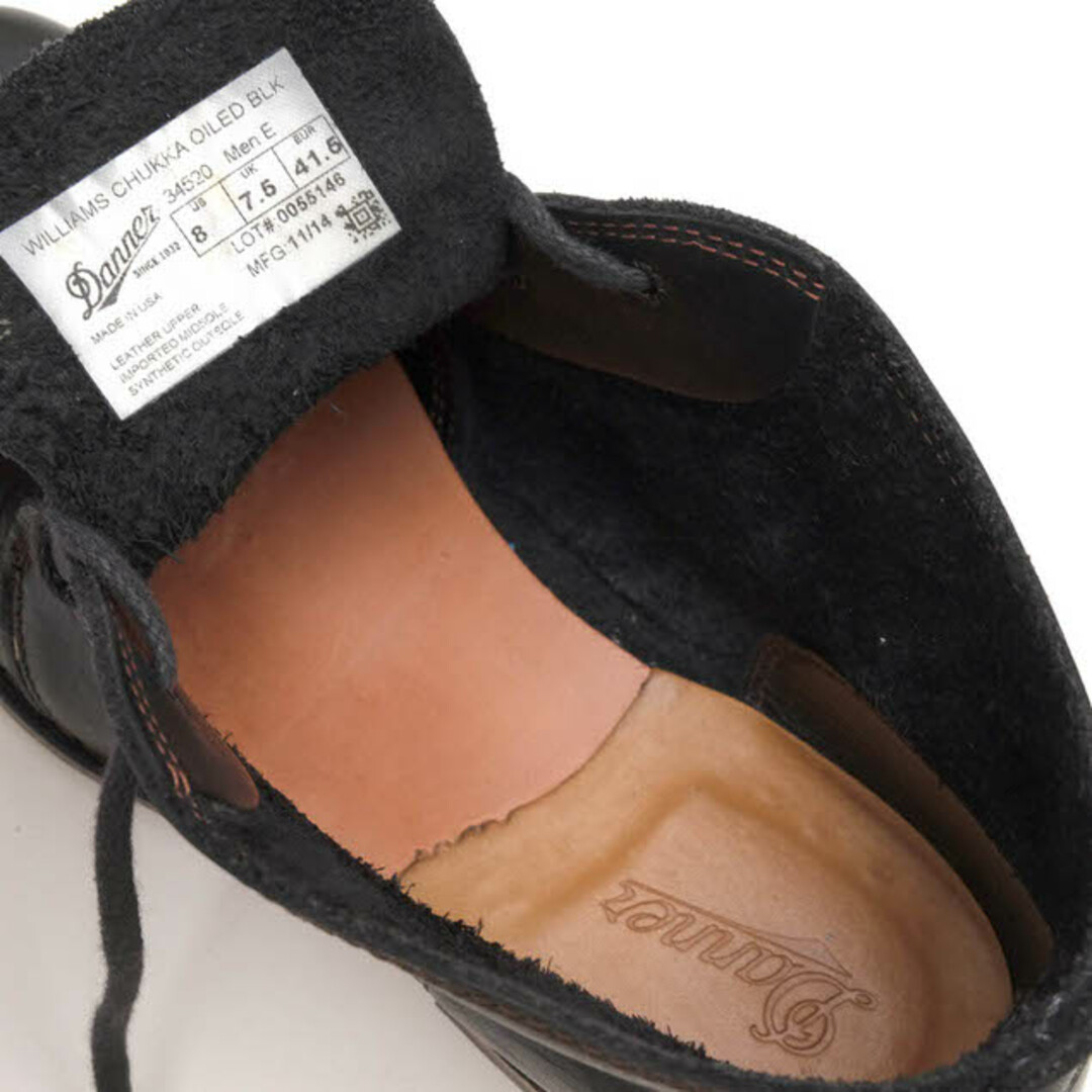 ダナー/Danner チャッカブーツ シューズ 靴 メンズ 男性 男性用レザー 革 本革 ブラック 黒 34520 WILLIAMS CHUKKA ウィリアムス チャッカ グッドイヤーウェルト製法