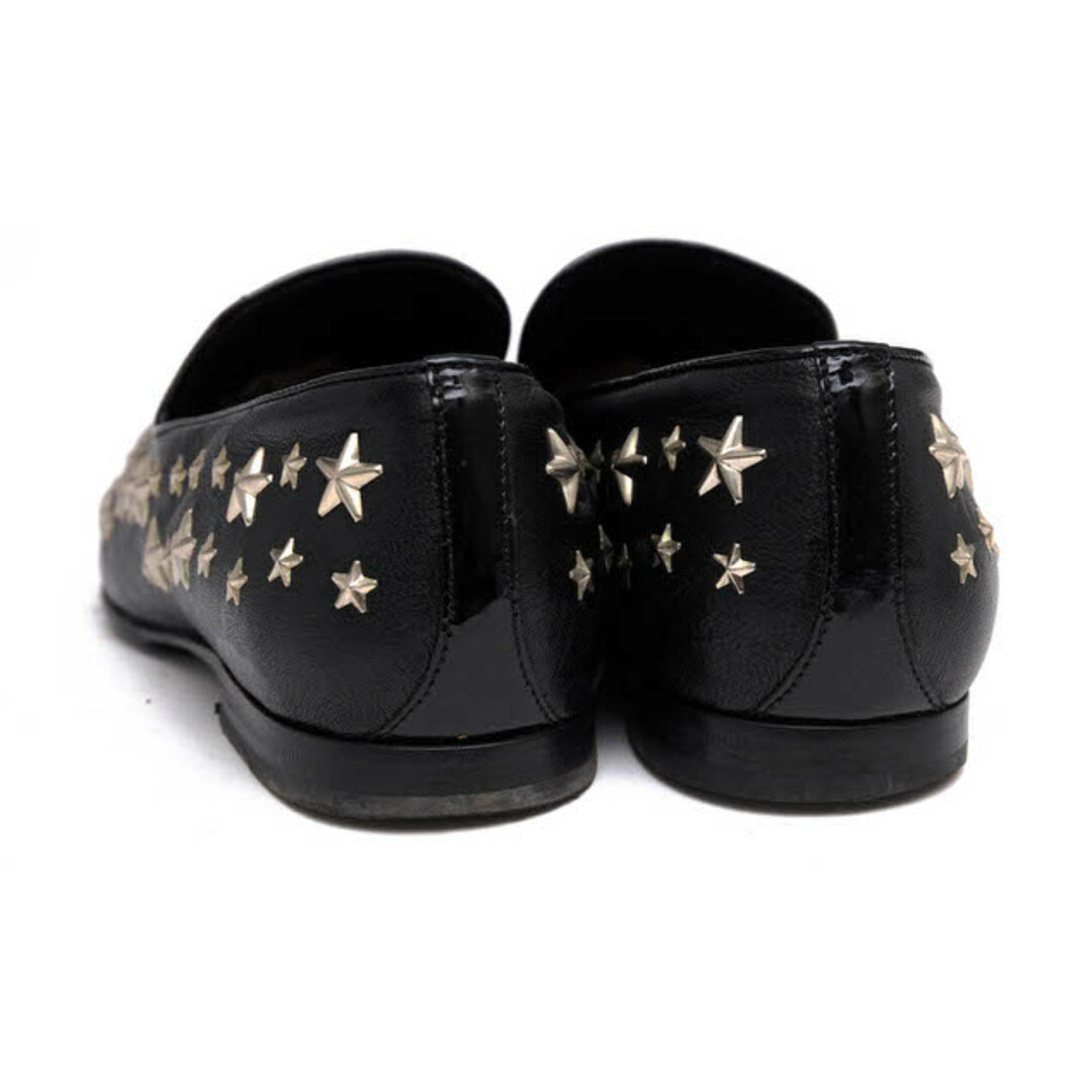 ジミーチュウ/Jimmy Choo ヴァンプローファー シューズ 靴 メンズ 男性 男性用レザー 革 本革 ブラック 黒 122 SLOANE BIKER LEATHER スタースタッズ スリッポン