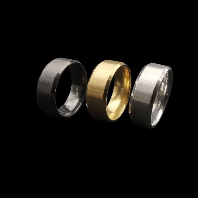 J001 ヘアライン リング メンズ 12.5号 シルバー メンズのアクセサリー(リング(指輪))の商品写真