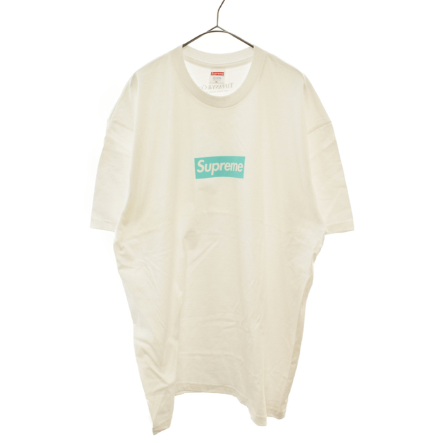 Supreme - SUPREME シュプリーム 21AW ×Tiffany&Co. Box Logo Tee ティファニー ボックスロゴ半袖Tシャツ ホワイト
