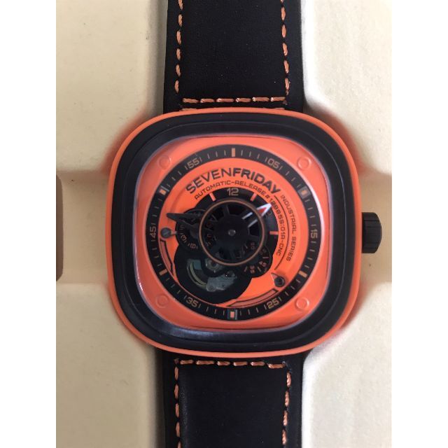 セブンフライデー SEVENFRIDAY SF-P1/03 オレンジ 自動巻き 贈る結婚