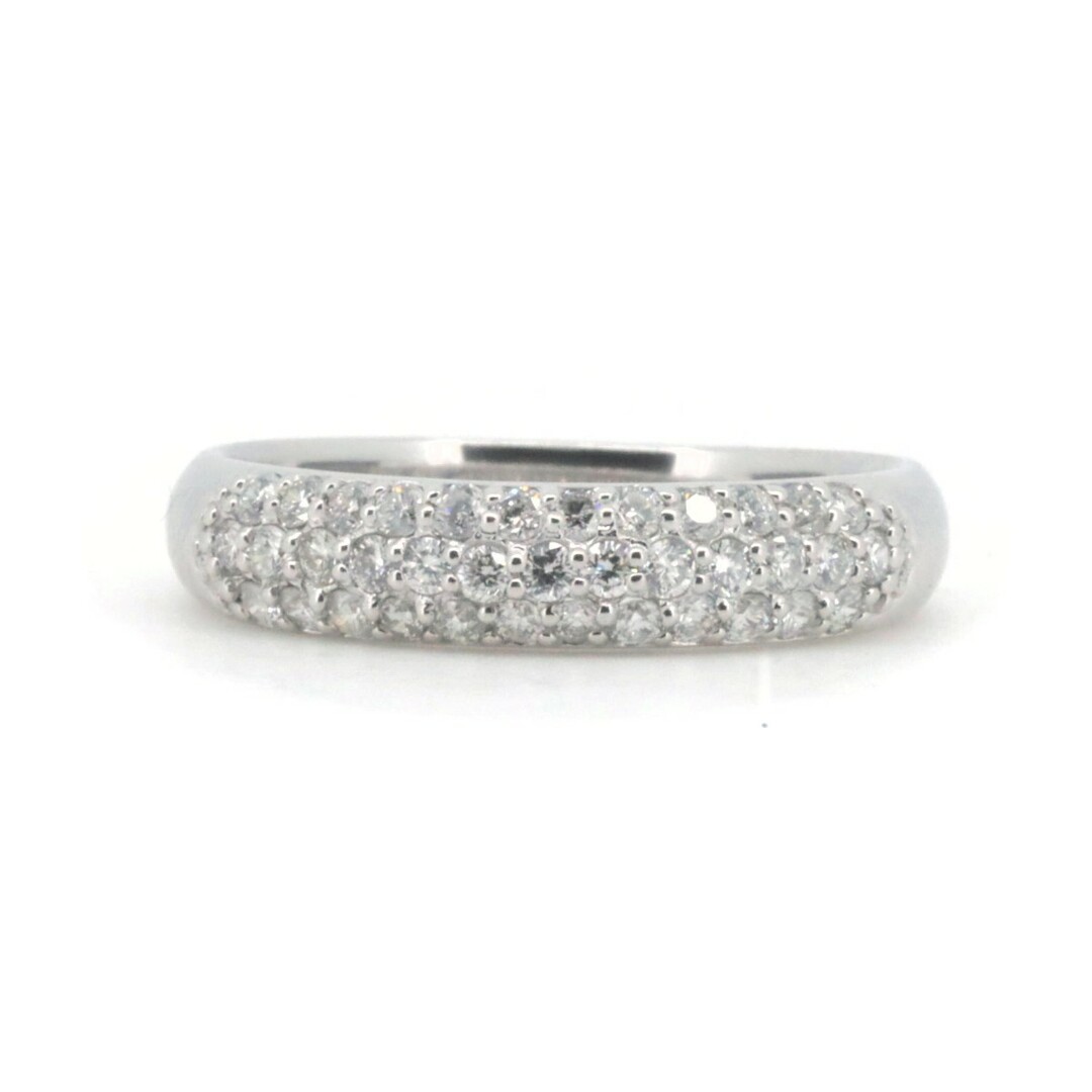 値引 PonteVecchio - ホワイトゴールド) K18WG(18金 10号 0.40ct
