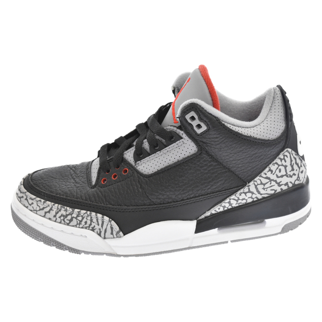 275センチワイズNIKE ナイキ AIR JORDAN 3 RETRO OG BLACK CEMENT 854262-001 エアジョーダン3レトロオージーブラックセメント ハイカットスニーカー シューズ ブラック US7/25.0cm