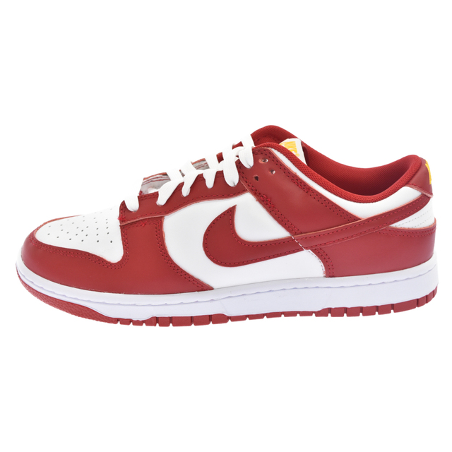 天然皮革合成繊維底NIKE ナイキ DUNK LOW RETRO GYMRED DD1391-602 ダンク ローカットスニーカー US9.5 ホワイト/レッド