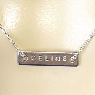 セリーヌ(celine)のレア小さめサイズ　セリーヌ　ビンテージ　プレートチャーム　ネックレス(ネックレス)