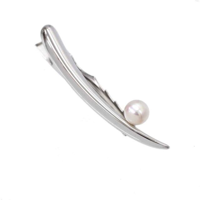 ミキモト MIKIMOTO アコヤ真珠 7.3mm カフス タイピン 2点セット K18 WG ホワイトゴールド パール VLP 90137995