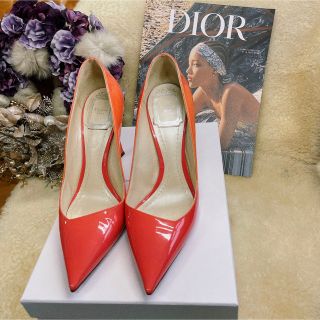 クリスチャンディオール(Christian Dior)のDIOR マルチグラデーションパンプス （レッドコンビ）(ハイヒール/パンプス)