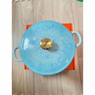 ルクルーゼ(LE CREUSET)のマルミット22cm ドラえもん　限定(鍋/フライパン)