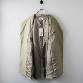 未使用 美品 キッズサイズ MM6 MAISON MARGIELA エムエム6メゾンマルジェラ バイカラートレンチコート14/ベージュ【2400013197465】