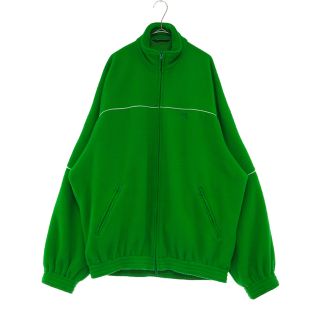 BALENCIAGA バレンシアガ FLEECE SWEATSHIRT WITH LOGO 642337 TJQ32 フリース スウェットシャツ 3B  グリーン ジップアップジャケット