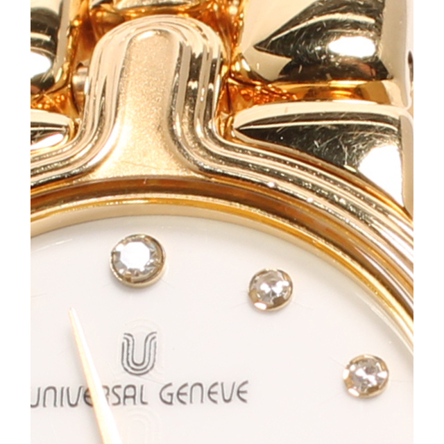 UNIVERSAL GENEVE(ユニバーサルジュネーブ)のユニバーサルジュネーブ 腕時計 18K 750 11Pダイヤ レディース レディースのファッション小物(腕時計)の商品写真