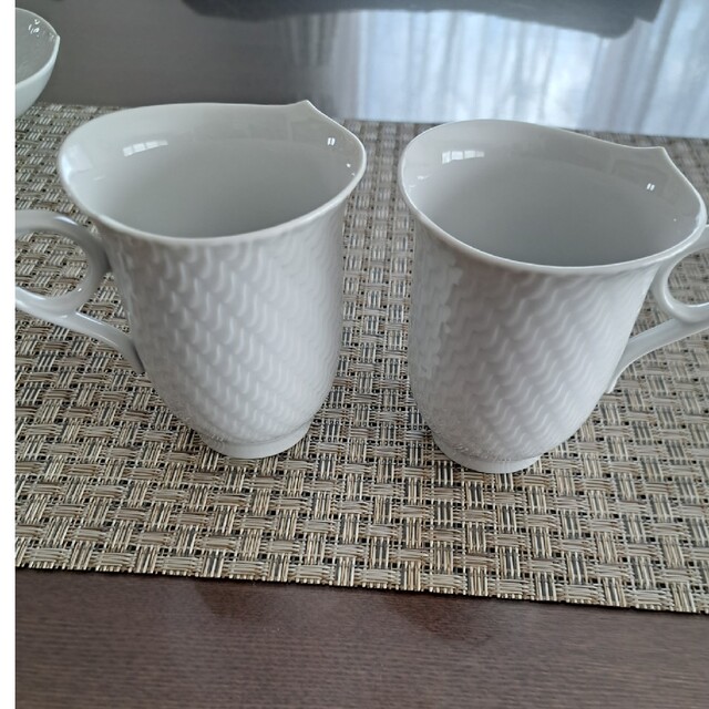 美品】マイセン 波の戯れ コーヒーカップ 2客-
