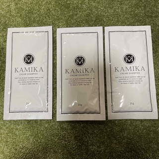 カミカ(KAMIKA)のKAMIKA CREAM SHAMPOO 25g 3個セット 新品未開封　カミカ(シャンプー)