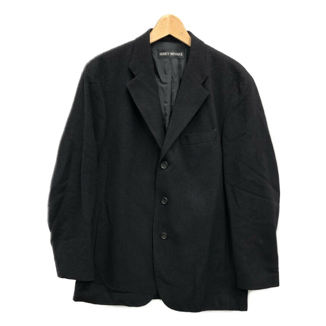 イッセイミヤケ ISSEY MIYAKE テーラードジャケット メンズ 2 柔らかな
