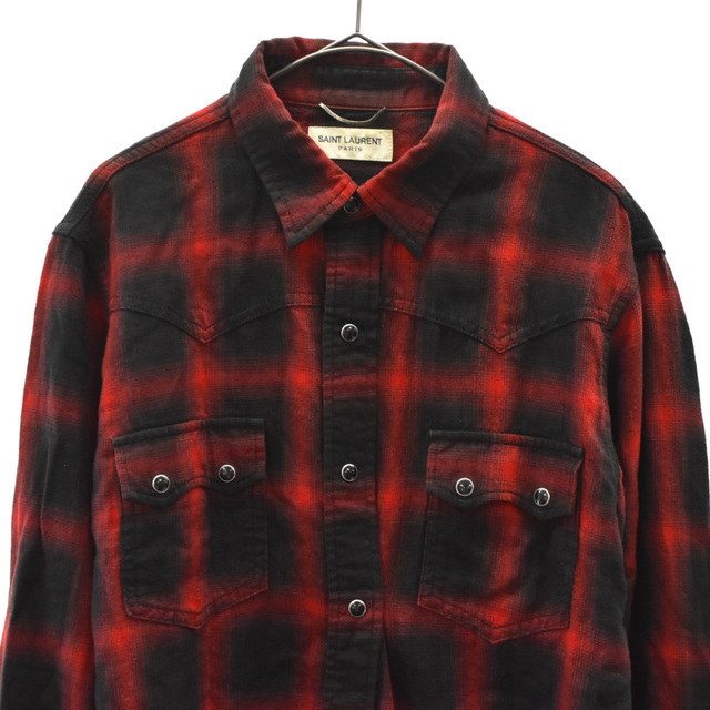 SAINT LAURENT PARIS サンローランパリ 15AW 398063 Y952I チェック柄